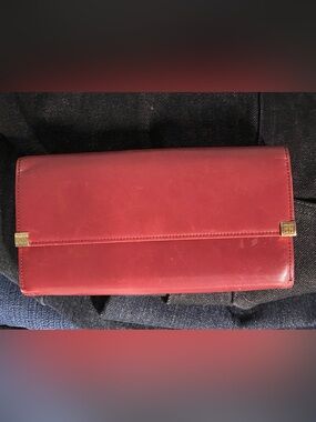 Givenchy, leather wallet, burgundy